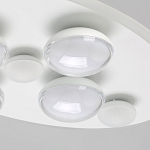 Потолочный светильник овальной формы белого цвета с 7-ю лампами Lunar Pebbles варинант исполнения - 5 | Loft Concept в Воронеже