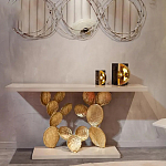 Консоль прямоугольная белая с основанием в виде кактуса Cactus варинант исполнения - 3 | Loft Concept в Воронеже