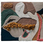 Тканый вручную текстильный гобелен Orchid варинант исполнения - 3 | Loft Concept в Воронеже