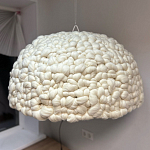 Вязаный подвесной светильник из шерсти Dome Wool Lamp  варинант исполнения - 2 | Loft Concept в Воронеже