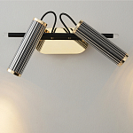 Бра с двумя цилиндрическими плафонами на магнитном креплении Bronze Concert варинант исполнения - 2 | Loft Concept в Воронеже