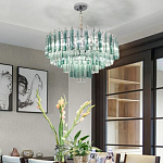 Дизайнерская люстра AQUA Blue Lagoon бирюзовое стекло несколько ярусов варинант исполнения - 5 | Loft Concept в Воронеже