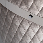 Стул серый велюровый со стеганной спинкой Focus on Convenience варинант исполнения - 3 | Loft Concept в Воронеже