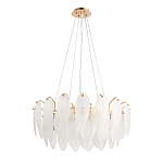 Люстра Mont Saint-Michel Золотая с Рельефным Стеклом варинант исполнения - 3 | Loft Concept в Воронеже