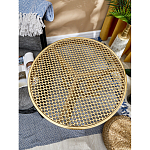 Столик приставной золотистый с орнаментом на столешнице Tanzania варинант исполнения - 8 | Loft Concept в Воронеже