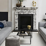 Комплект столиков с квадратными столешницами черные Black Table Combination варинант исполнения - 2 | Loft Concept в Воронеже