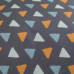 Постельное белье из сатина с принтом треугольники 150х200 см Triangular Dreams варинант исполнения - 3 | Loft Concept в Воронеже