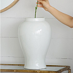 Ваза белая с крышкой однотонная Chinoiserie Ceramics варинант исполнения - 9 | Loft Concept в Воронеже