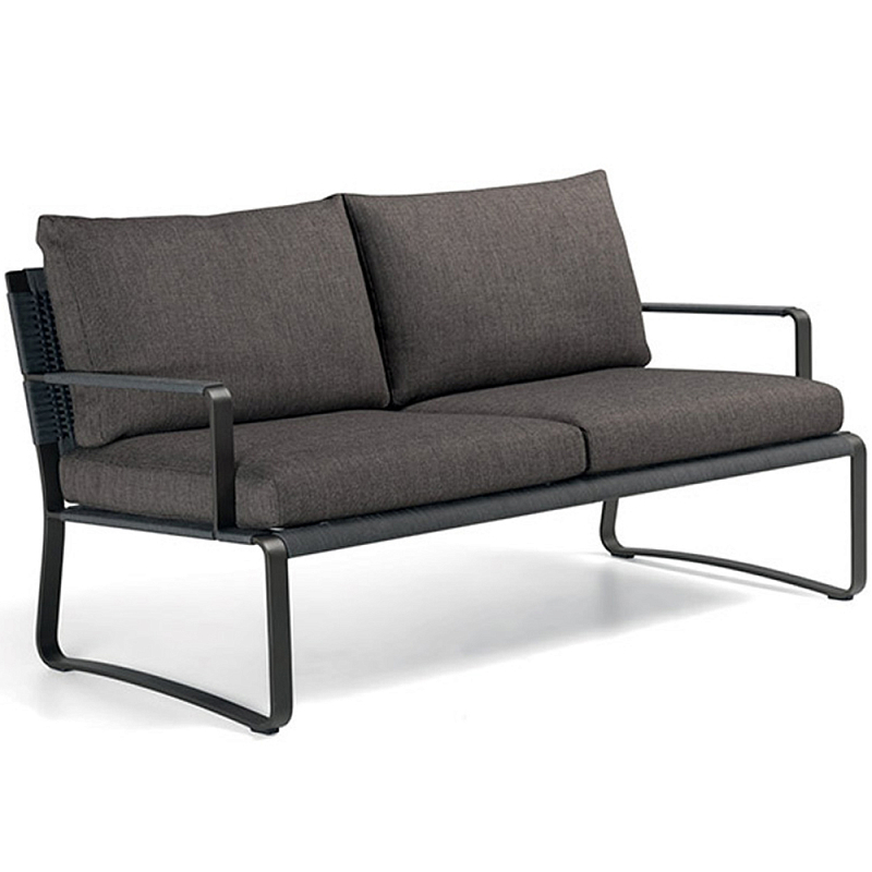 Двухместный уличный диван PHOENIX Sofa Черный Графитовый Коричневый Темно-серый Молочный Двухместный уличный диван PHOENIX Sofa Черный Графитовый Коричневый Темно-серый Молочный в Воронеже | Loft Concept