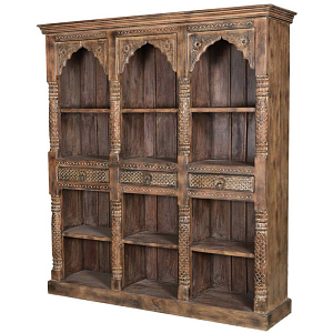 Резной Стеллаж из тика Индия