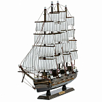 Декоративная модель деревянного тёмно-коричневого парусника в подарочной упаковке With The low варинант исполнения - 3 | Loft Concept в Воронеже