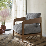 Кресло с каркасом из массива ясеня Deniaud Ash Grey Armchair варинант исполнения - 13 | Loft Concept в Воронеже