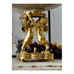 Чаша фарфоровая на двух бронзовых ангелах Eden Garden варинант исполнения - 5 | Loft Concept в Воронеже