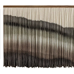 Пейзаж из нитей Макраме Wall decor Black and White Landscape варинант исполнения - 5 | Loft Concept в Воронеже