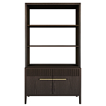 Стеллаж Primo с ящиками Темный орех варинант исполнения - 8 | Loft Concept в Воронеже