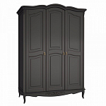 Шкаф черный из массива бука в стиле прованс Black Provence варинант исполнения - 2 | Loft Concept в Воронеже