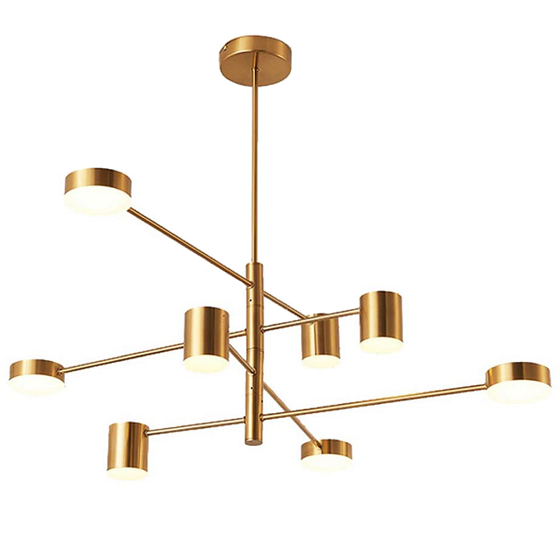 Светильник LED Lighting Gold 8 lampholders Золотой Светильник LED Lighting Gold 8 lampholders Золотой в Воронеже | Loft Concept