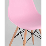 Пластиковый стул на ножках из массива бука Eames Pink варинант исполнения - 2 | Loft Concept в Воронеже