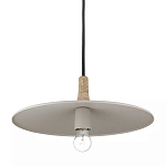 Подвесной светильник круглый в сочетании дерева и металла Space варинант исполнения - 3 | Loft Concept в Воронеже