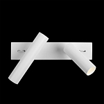 Бра с двумя цилиндрическими повортными спотами белого цвета Trumpet tube варинант исполнения - 7 | Loft Concept в Воронеже