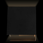 Уличный настенный светильник светодиодный формы куб черного цвета из металла Urban Minimalist варинант исполнения - 2 | Loft Concept в Воронеже