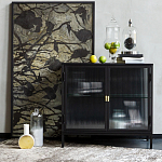 Сервант двухдверный с рифленым стеклом The Keeper варинант исполнения - 6 | Loft Concept в Воронеже