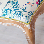 Банкетка из массива бука с цветочным принтом Beige Chinoiserie Garden Banquette варинант исполнения - 2 | Loft Concept в Воронеже