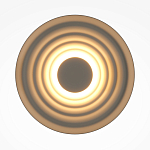 Бра круглое Soft Halo бежевый варинант исполнения - 2 | Loft Concept в Воронеже