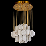 Люстра с овальными подвесками из натурального камня Spatial Composition варинант исполнения - 3 | Loft Concept в Воронеже