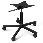 Стул с мягкой обивкой из велюра и подъемно-поворотным механизмом на колесиках Mason Green and Yellow варинант исполнения - 5 | Loft Concept в Воронеже