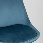 Стул с мягким велюровым сиденьем Arvika Blue варинант исполнения - 7 | Loft Concept в Воронеже