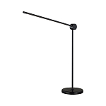 Настольная лампа черного цвета с круглым основанием и длинным прямым плафоном Trumpet tube варинант исполнения - 1 | Loft Concept в Воронеже