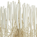 Люстра белая с несколькими ярусами деревянных палочек Bright Wooden Chandelier варинант исполнения - 9 | Loft Concept в Воронеже