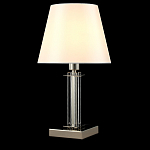 Настольная лампа с белым тканевым абажуром в форме конуса Laurent варинант исполнения - 3 | Loft Concept в Воронеже