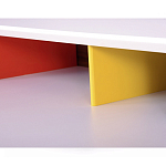 Письменный стол с 2-мя чёрными выдвижными ящиками и нишей с цветными разделителями Ballan варинант исполнения - 4 | Loft Concept в Воронеже