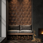 Гипсовая 3D панель с принтографией PM-30 варинант исполнения - 4 | Loft Concept в Воронеже