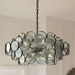 Люстра с каскадом из круглых стеклянных дисков Small Round Sequins варинант исполнения - 5 | Loft Concept в Воронеже