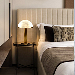 Настольная лампа c абажуром в форме купола из натурального камня  Heavenly Harmony варинант исполнения - 5 | Loft Concept в Воронеже