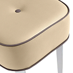 Квадратный мягкий пуф на белых ножках Winton Pouf Square варинант исполнения - 20 | Loft Concept в Воронеже