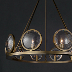 Люстра круглая с прозрачными рельефными плафонами Crystal Prism варинант исполнения - 4 | Loft Concept в Воронеже