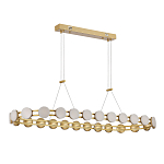 Люстра овальная с круглыми светодиодными источниками света Maxine Light варинант исполнения - 3 | Loft Concept в Воронеже