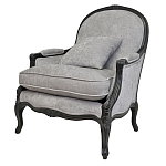 Кресло Ava Classical Armchair black and grey velour варинант исполнения - 3 | Loft Concept в Воронеже