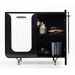 Черно-белый распашной комод Accordo варинант исполнения - 3 | Loft Concept в Воронеже