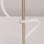 Настольная лампа белым изогнутым плафоном на круглой подставке Luke Lampco Tracer Lamp варинант исполнения - 10 | Loft Concept в Воронеже