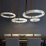 Люстра в форме обруча из натурального камня Minerals of Light варинант исполнения - 7 | Loft Concept в Воронеже