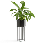 Кашпо Elevated Planters Сlive 59 черное  варинант исполнения - 3 | Loft Concept в Воронеже