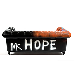 Диван Честерфильд граффити graffiti Orange Sofa натуральная кожа варинант исполнения - 5 | Loft Concept в Воронеже