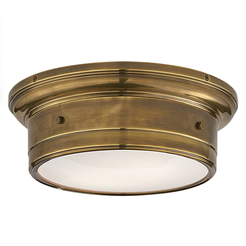 Потолочный светильник круглый цвета состаренная латунь Modern Simple Ceiling Light Латунь Белый Потолочный светильник круглый цвета состаренная латунь Modern Simple Ceiling Light Латунь Белый в Воронеже | Loft Concept