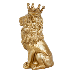 Статуэтка лев с детализированной гривой и изящной короной Lion Crown  варинант исполнения - 2 | Loft Concept в Воронеже