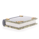 Шкатулка в виде книги из натурального камня змеевик Stone Casket варинант исполнения - 4 | Loft Concept в Воронеже